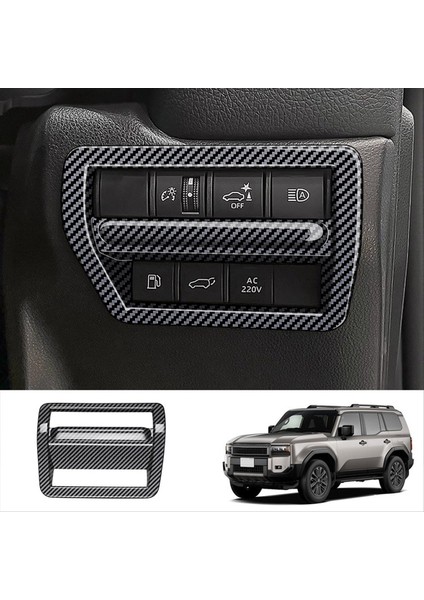 Toyota Prado LC250 2024 Rhd B Için Araç Fardiyonu Ayarlama Anahtarı Düğmesi Çerçeve Araç Iç Döşeme Aksesuarları (Yurt Dışından) fırsatları