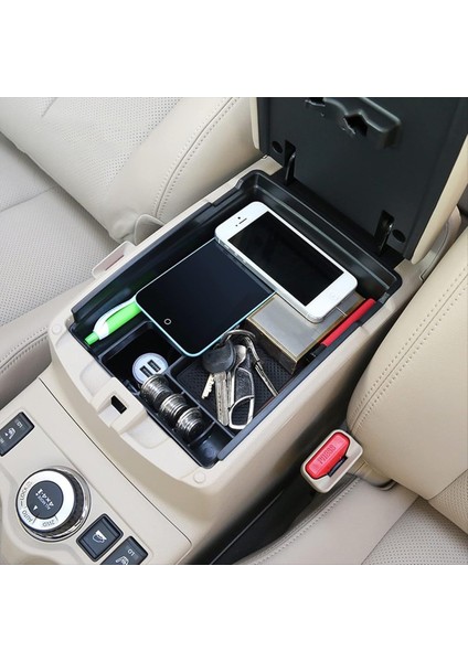 Nissan Rogue X-Trail 2014-2021 Otomobil Merkezi Konsol Organizatörü Koltuk Depolama Tepsisi Iç Aksesuarlar-Siyah (Yurt Dışından) indirimleri