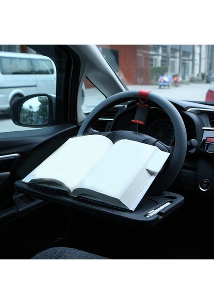 Araba Seyahat Masası Dizüstü Bilgisayar Masası Otomatik Çok Fonksiyonlu Direksiyon Simidi Tepsisi Yemek Defter Tutucu Çoğu Araba Için Araç Aksesuar (Yurt Dışından) fiyatları