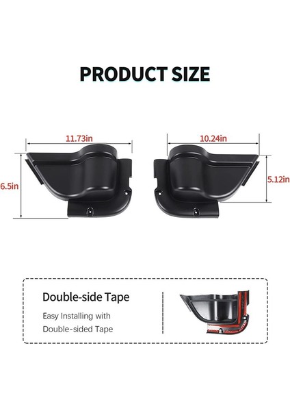 Ön Kapı Yan Ekleme Depolama Cepleri 2011-2017 Jeep Wrangler Jk 2/4 Kapı Için Fincan Tutucu Iç Aksesuarları ile Kutu (Yurt Dışından) indirimleri