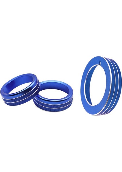 Orta Konsol Ses Far Topçası Dekoratif Yüzük Iç Düğme Halkası Ford Mustang Için Otomatik Aksesuarlar 15-20 Mavi (Yurt Dışından)