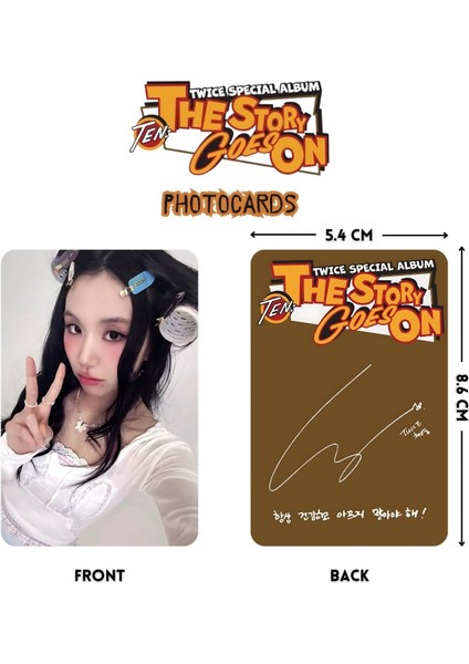 Twıce Chaeyoung '' Ten : The Story Goes On '' Photocards Set fiyatları