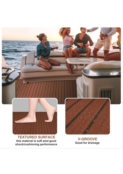 Kaymaz Tekne Döşeme Döşeme Mat 35 4 Inç x 94 5 Inç Eva Köpük Tik Deniz Rv Döşeme Tekne Deniz Yatına Uygun (Yurt Dışından) fiyatları