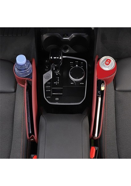 Çok Fonksiyonlu Araba Koltuk Alanı Organizatör Saklama Kutusu Universal Cep Cüzdan Tuşları Kart Kupa Telefon Tutucu Otomatik Aksesuarlar A (Yurt Dışından) fırsatları