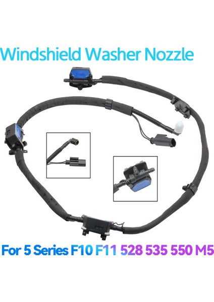 Yeni Ön Cam Nozul Ön Cam Yıkayıcı Püskürtücü Jet Sistemi 61667205117 61667205118 For-Bmw 5 Serisi F10 F11 528 535 550 (Yurt Dışından) fırsatları