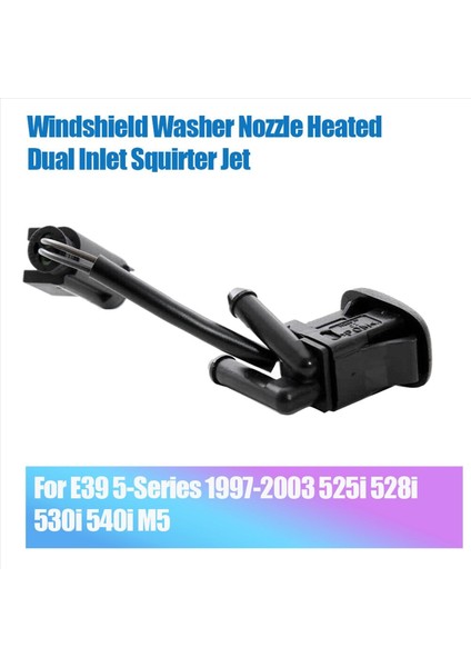 -Bmw E39 Için 2x 5-Serisi 1997-2003 525I 528I 530I 540I M5 Ön Cam Yıkama Memesi Isıtmalı Çift Giriş Fışkırtma Jeti (Yurt Dışından) fırsatları