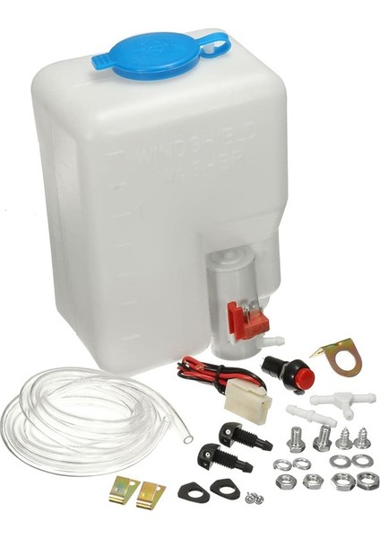 Evrensel Araba Ön Cam Yıkayıcı Pompası Yıkayıcı Sıvı Rezervuar Şişe Kiti Yıkayıcı Sistemi Pompa Jet Düğmesi Anahtarı 160186 (Yurt Dışından) modelleri