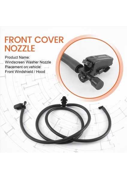 Yeni Ön Cam Ön Cam Yıkayıcı Nozul Jet Hortumu A1698600492 -Mercedes-Benz Için A W169 2004-12 /b W245 2005-11 Isıtılmamış (Yurt Dışından) indirimleri