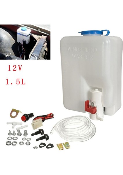 12V 1 5l Silecek Sprey Şişe Ön Cam Yıkama Şişe Temizleme Potu Evrensel (Yurt Dışından) fiyatları