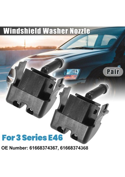Ön Ön Cam Yıkama Püskürtücü Nozul Jeti 61668374368 -Bmw 3 Serisi E46 Için (Yurt Dışından) fiyatları