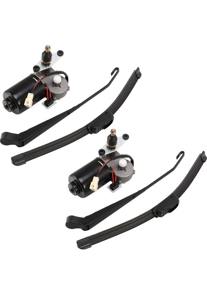 2x Evrensel Utv 12V Elektrikli Ön Cam Silecek Kiti Polaris Ranger Rzr Için (Yurt Dışından)