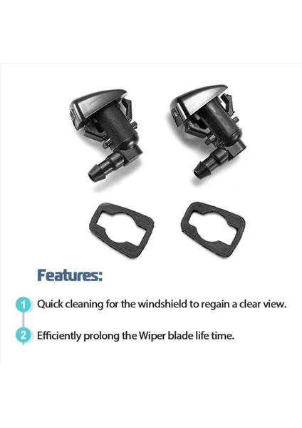 4x Ön Cam Conta Nozul Seti Ford Araba Nozul Ön Cam Yıkayıcısı Için Değiştirme (Yurt Dışından) fiyatları