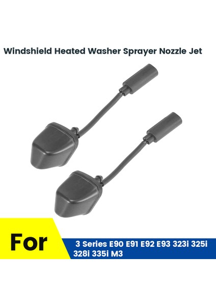 L+R Yeni Ön Cam Isıtmalı Yıkama Püskürtücü Nozul Jet 61667046060 -Bmw 3 Serisi E90 E91 E92 E93 323I 325I 328I 335I M3 (Yurt Dışından) fiyatları