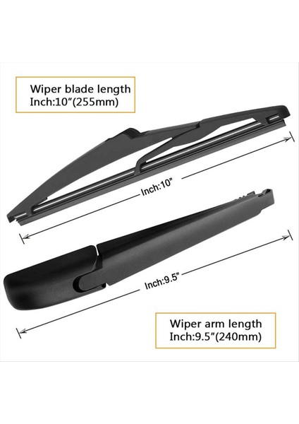 Toyota Için 2x Rav4 2013-2017 Arka Silecek Kol Bıçağı Seti 85242-42040 Fabrika Değiştirme Aksesuarları Parçaları (Yurt Dışından) fırsatları