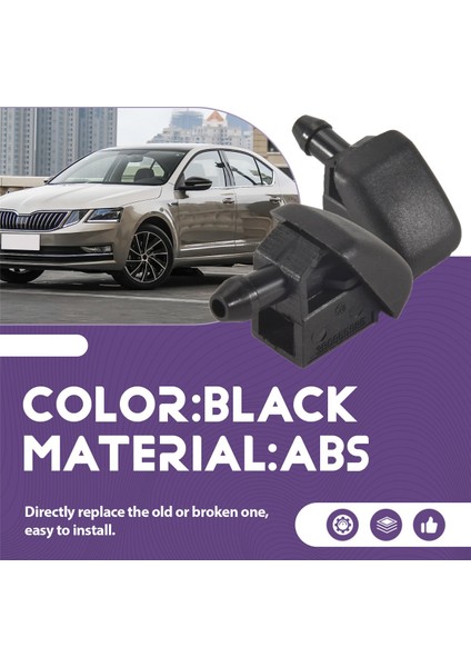 2pcs Ön Cam Ön Çamaşır Makinesi Jeti 3B0955985 -Vw Xpolo 6n Skoda Fabıa Octavıa Odayı 1996-2015 Isıtılmamış (Yurt Dışından) fırsatları