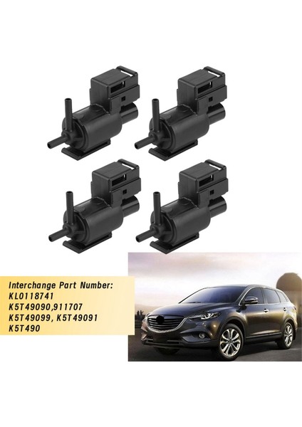 4pcs KL0118741 K5T49090 K5T49096 Egzoz Egr Valf Vakum Solenoid Valf Mazda Protege 626 Rx-8 K5T49099 K5T49091 (Yurt Dışından) fırsatları