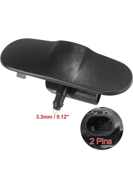 L&amp R Ön Cam Ön Cam Yıkayıcı Nozul Sprey Jet 8J0955987G / 8J095988G -Audi A3 A4 A5 A6 A8 Q7 Tt 05-15 Isıtılmış (Yurt Dışından) modelleri