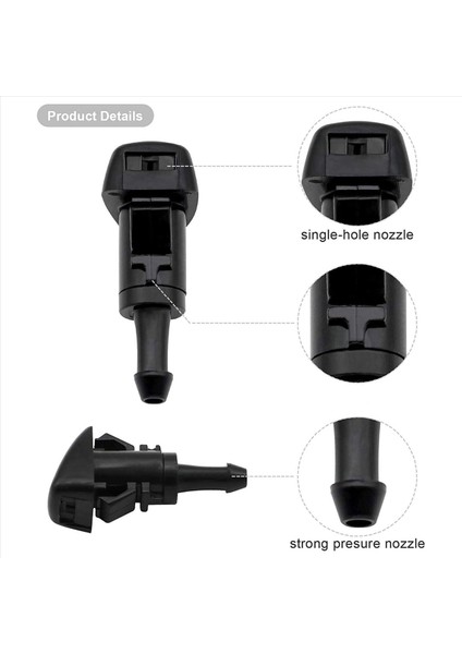 24 Paket Ön Cam Yıkayıcı Nozulları Silecek Sprey Kiti Chrysler Dodge Ram 5116079AA 4805742AB 5303833AA (Yurt Dışından) modelleri