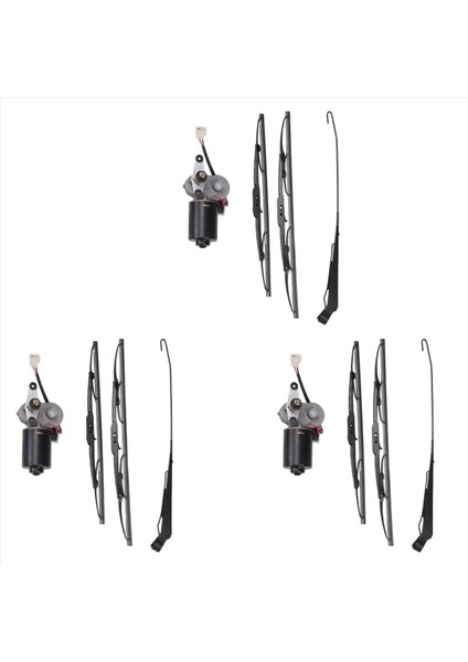 3 Set DC12V 30W Evrensel Utv Elektrikli Ön Cam Silindir Motor Kiti Silecek Montajı Polaris Ranger Rzr 900 Honda (Yurt Dışından)