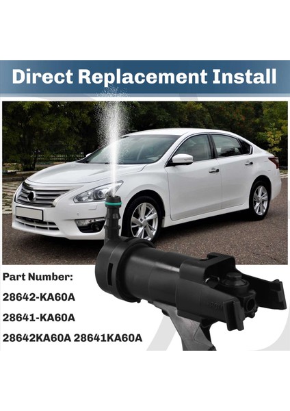 1paır Araş Far Güzel Çıkarlama Sprayer Jet 28642-KA60A 28641KA60A Nissan Teana Için 2011-2013 Far Nozul Jeti (Yurt Dışından) modelleri