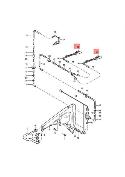 Porsche Cayenne 2007-2010 Için Isıtmalı 95562807703 ile Araba Ön Ön Cam Yıkama Nozul (Yurt Dışından)