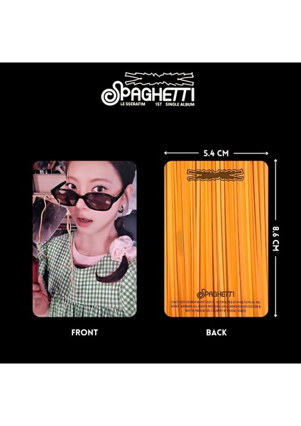 Le Sserafım '' Spaghetti '' Photocard Set Vol 3 fiyatları