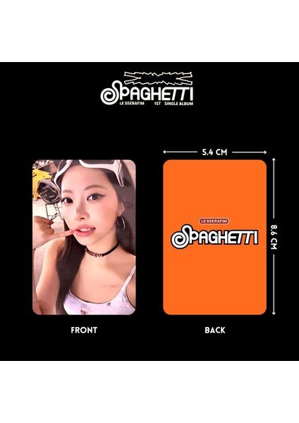 Le Sserafım '' Spaghetti '' Photocard Set Pob 3 fiyatları