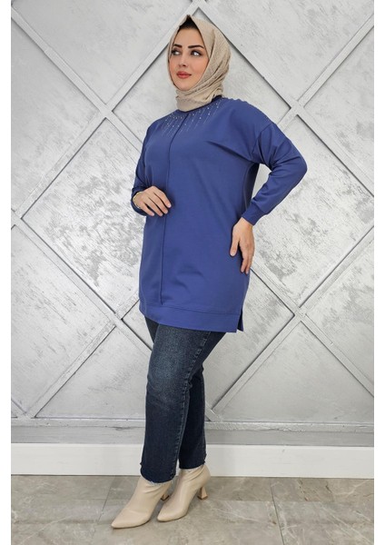Kadın Taş Detaylı Tesettür Tunik fiyatları