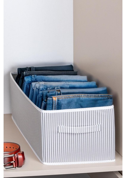 2 Adet Dolap Içi Düzenleyici, Raf Düzenleyici, Katlanabilir Kıyafet Saklama Kutusu-40 CMX25 CMX20CM