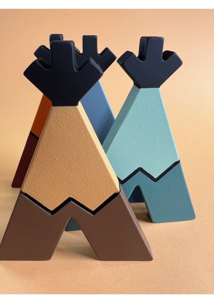 Renkli Ahşap Dekor Çadırı, Eğlenceli ve Doğal Oyuncak Seçeneği fiyatları