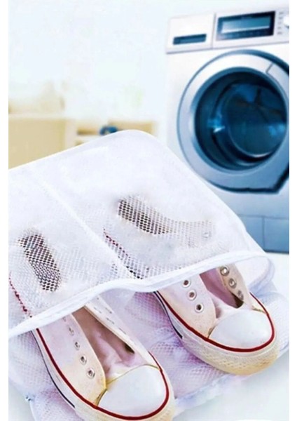 3 Adet Airfile Lüks Fermuarlı Ayakkabı Yıkama Filesi Beyaz fiyatları