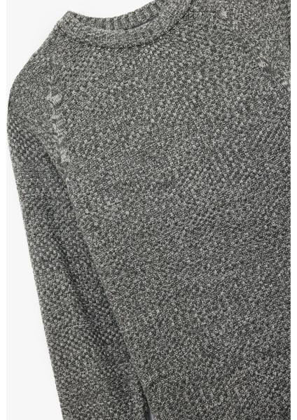 Regular Fit Uzun Kollu Basic Bisiklet Yaka Triko Kazak modelleri