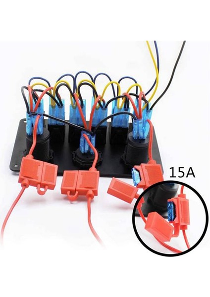 12/24V 6 Dijital Voltmetre Test Cihazı ile Anahtar Paneli 3 0 USB Şarj Cihazları Bule Hafif Tekne Güç Adaptörü (Yurt Dışından) indirimleri
