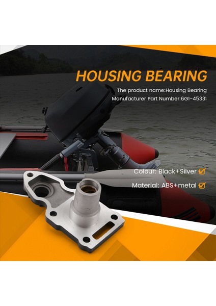 6G1-45331 Yamaha Dışiş Motoru Için Konut Rulmanı 6hp 8hp 2t 6G1-45331-01-5B Ca 6n0 (Yurt Dışından) fırsatları