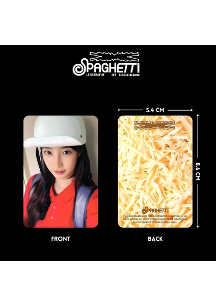 Le Sserafım '' Spaghetti '' Photocard Set Vol 2 fiyatları