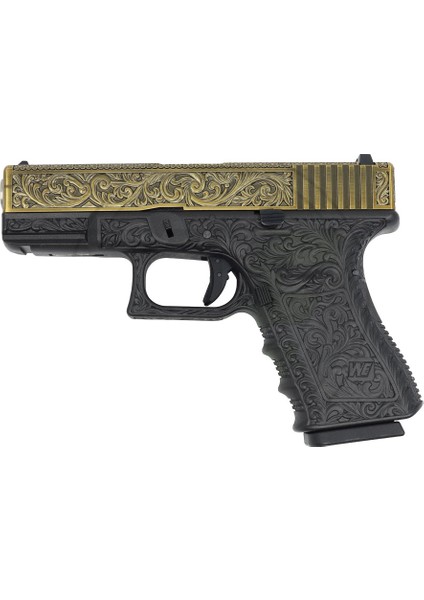 Glock 19 Ivory Gravür Işlemeli Airsoft Tabanca