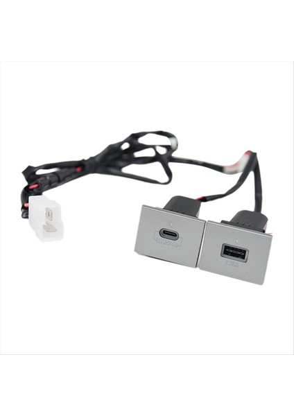 Araba Telefon Şarj Cihazı Çift Qc3 0 Ford Focus 2004-2011 Mk2 Aksesuarları Için Tip C Pd USB Şarj Portu Güç Adaptörü (Yurt Dışından)