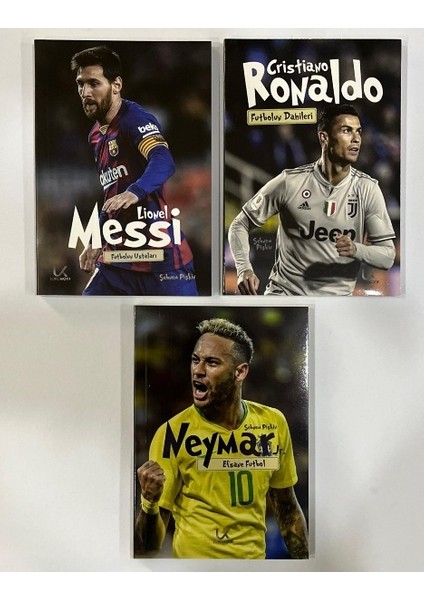 Sahanın Yıldızları Messi - Ronaldo - Neymar 3 Kitap