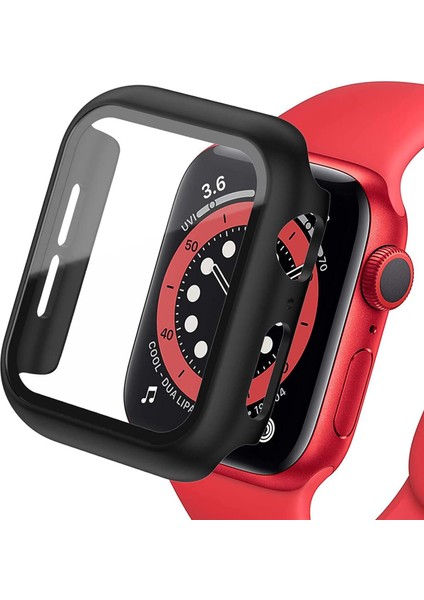 ile Uyumlu 42 mm Ekran Koruyuculu 360 Derece Koruma (Siyah)