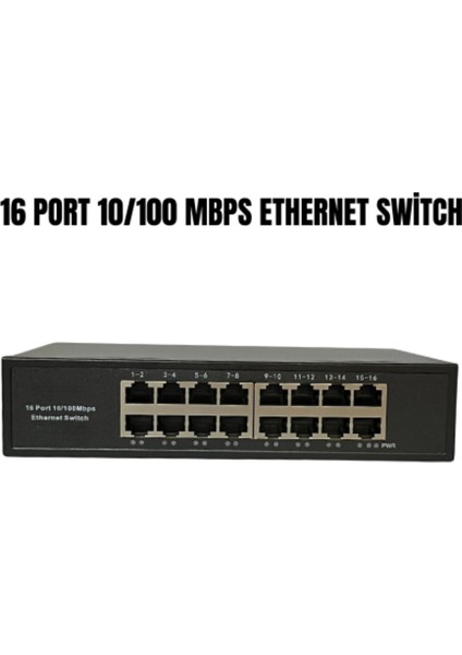 16 Port 10/100 Mbps Network Ethernet Switch Bst-16 fırsatları