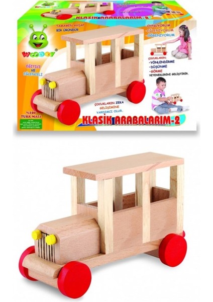 Şık Kahverengi Klasik Araba Modeli, Nostaljik Tasarım ve Detaylarla Öne Çıkar