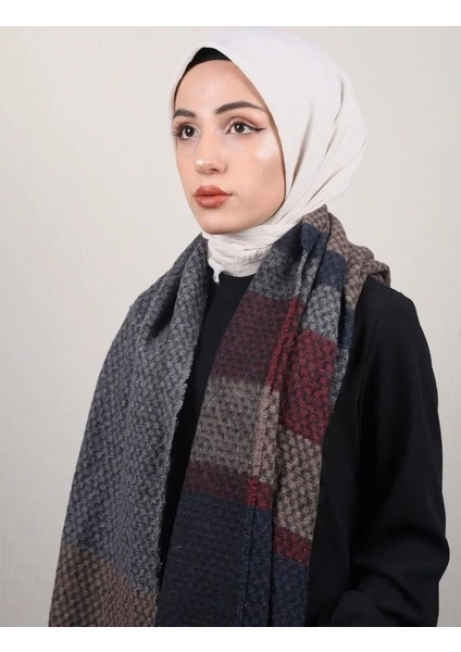 Kadın Çift Taraflı Omuz Şal Renkli Saçaklı 70*200CM Standart fiyatları