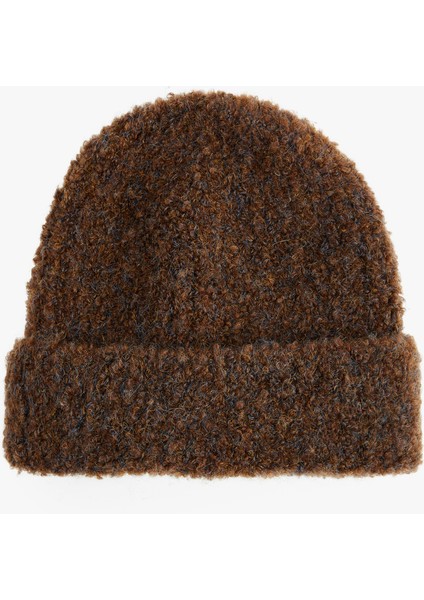 Yün Karışımlı Katlı Kırçıllı Örgü Bere