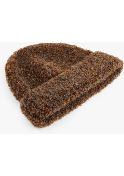 Yün Karışımlı Katlı Kırçıllı Örgü Bere fiyatları