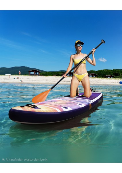 350X89X15 Supboard Paddle Board Şişme Sörf Tahtası Tam Set Sup Board Ultra Violet modelleri