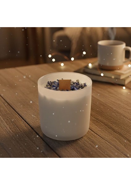 Zest - Lapis Lazuli Taşlı %100 Soya Wax Özel Kokulu Mum