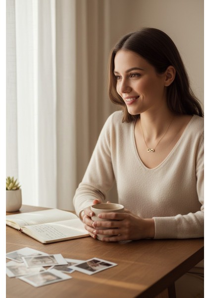 Sonsuzluk Figürlü Zirkon Tektaşlı 14 Ayar Altın Kolye indirimleri