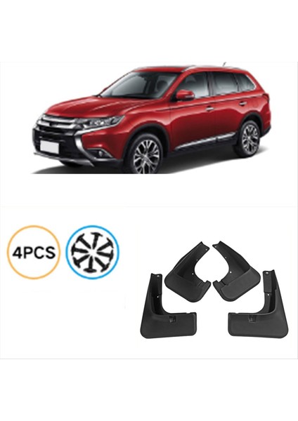 4pcs Araba Çamurlu Çamur Fleps Mitsubishi Outlander 2015-2019 Için Sıçrama Çamur Koruyucusu Çamurluk (Yurt Dışından) indirimleri