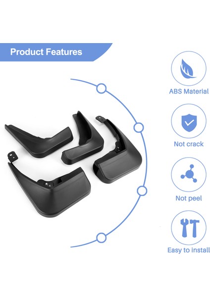 4pcs Araba Çamurlar Sıçrama Muhafızları Çamur Flep Mudguards Çamur Fleps Vauxhall Opel Insignia 2008-2016 (Yurt Dışından) fırsatları