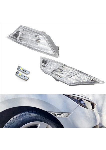 Honda Civic 2016 2017 2018 2018 Için T10 Ampulleri ile 5x Araba LED Yan Işaretli Dönüş Sinyal Lambası (Yurt Dışından) modelleri
